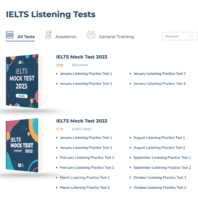 Website test IELTS online - IELTS Online Test